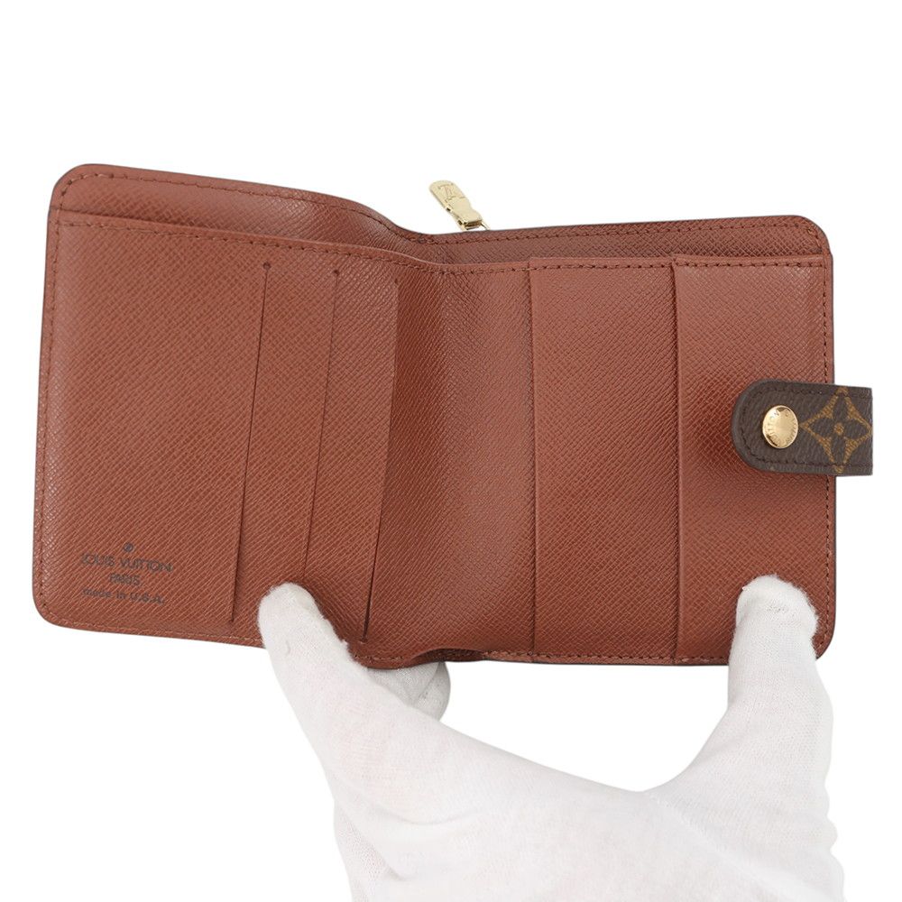 Louis Vuitton Bifold Wallet Monogram Compact Zip Vintage — view 4