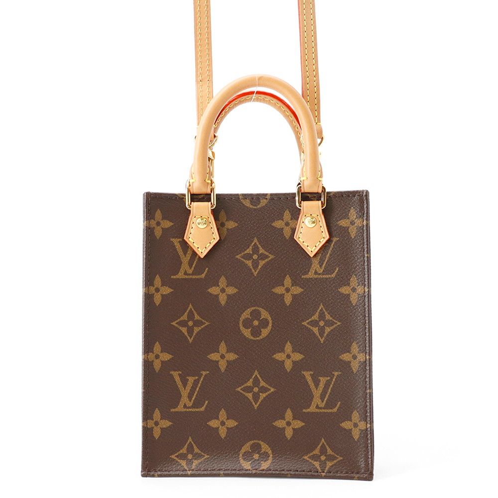 Louis Vuitton Handbag Monogram Petite Sac Plat 2-Way
