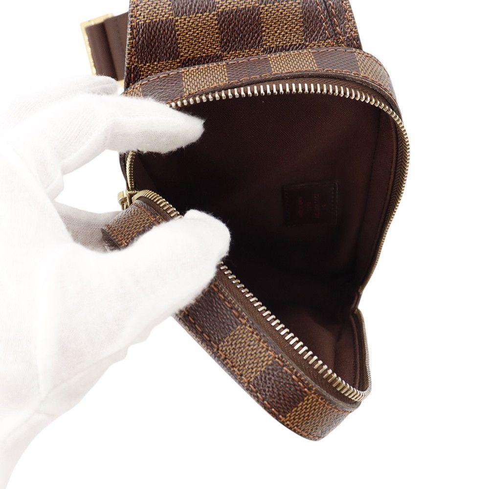 Louis Vuitton Belt Bag Damier Ebene Geronimos Waist Pouch — view 6
