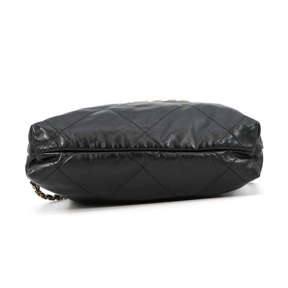 Chanel Backpack 22 Small Shiny Calfskin Black — view 3