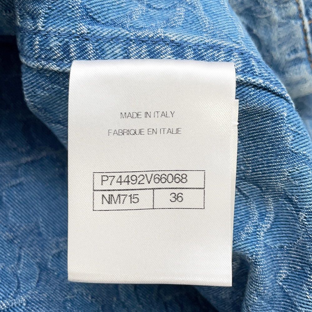 Chanel Vest Denim Camellia Cotton 36 — view 8