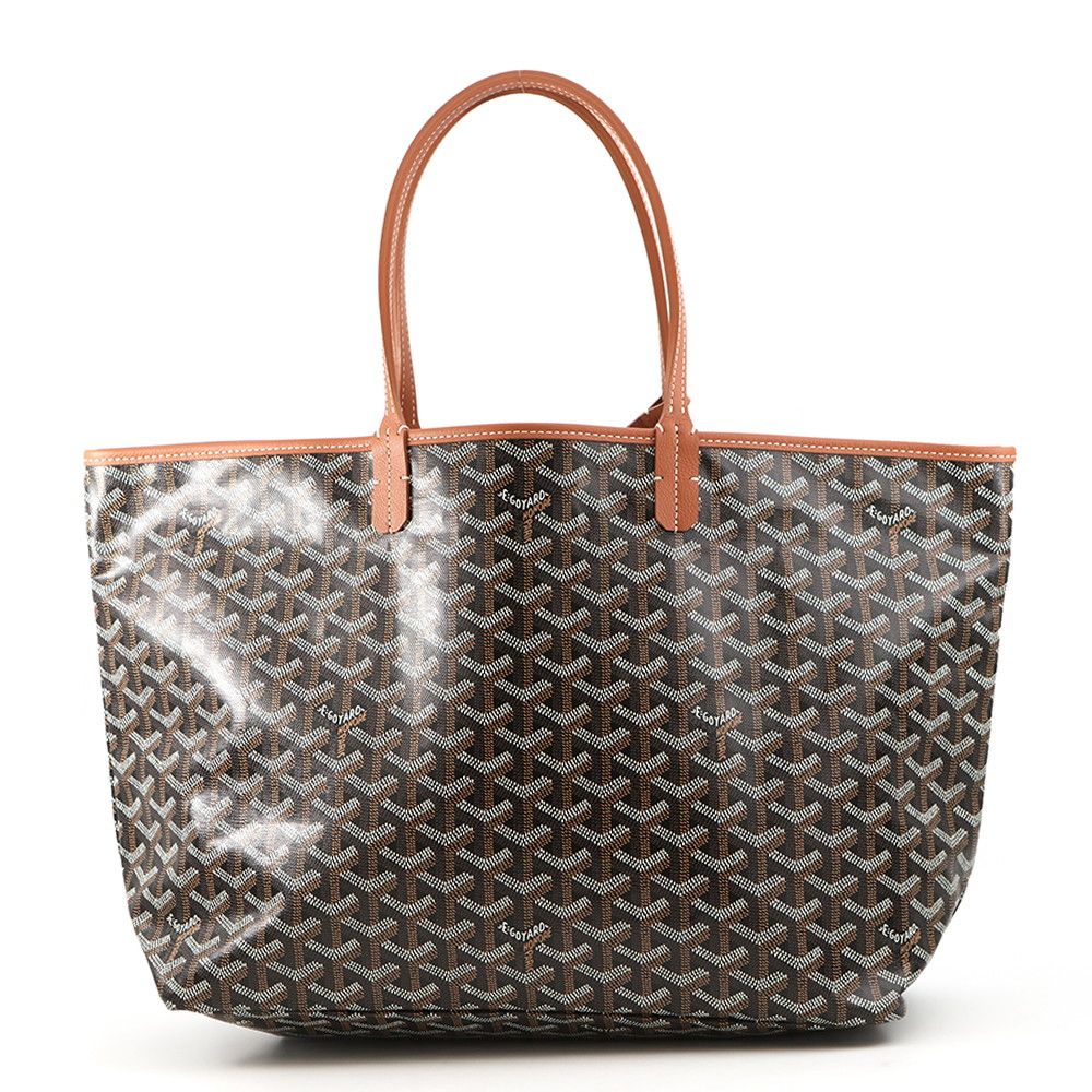 Goyard Tote Saint Louis PM Leather Black with Pouch