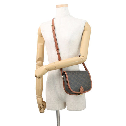 Celine Shoulder Bag Triomphe Folco Leather — view 4