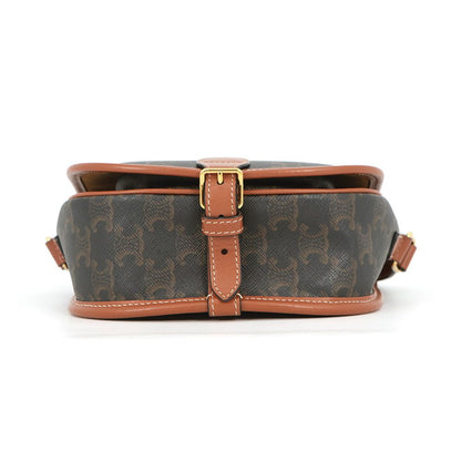 Celine Shoulder Bag Triomphe Folco Leather — view 3