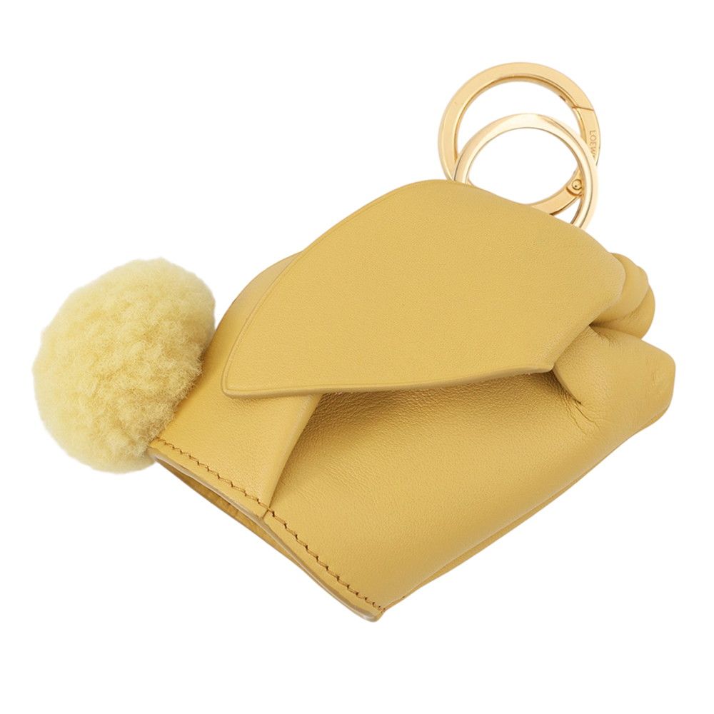 Loewe Charm Animal Bunny Leather Pouch — view 3