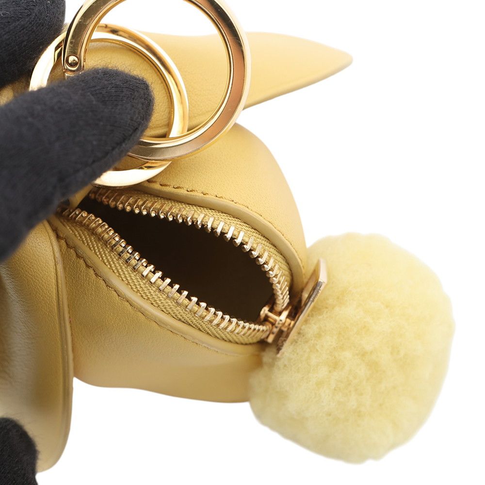 Loewe Charm Animal Bunny Leather Pouch — view 5