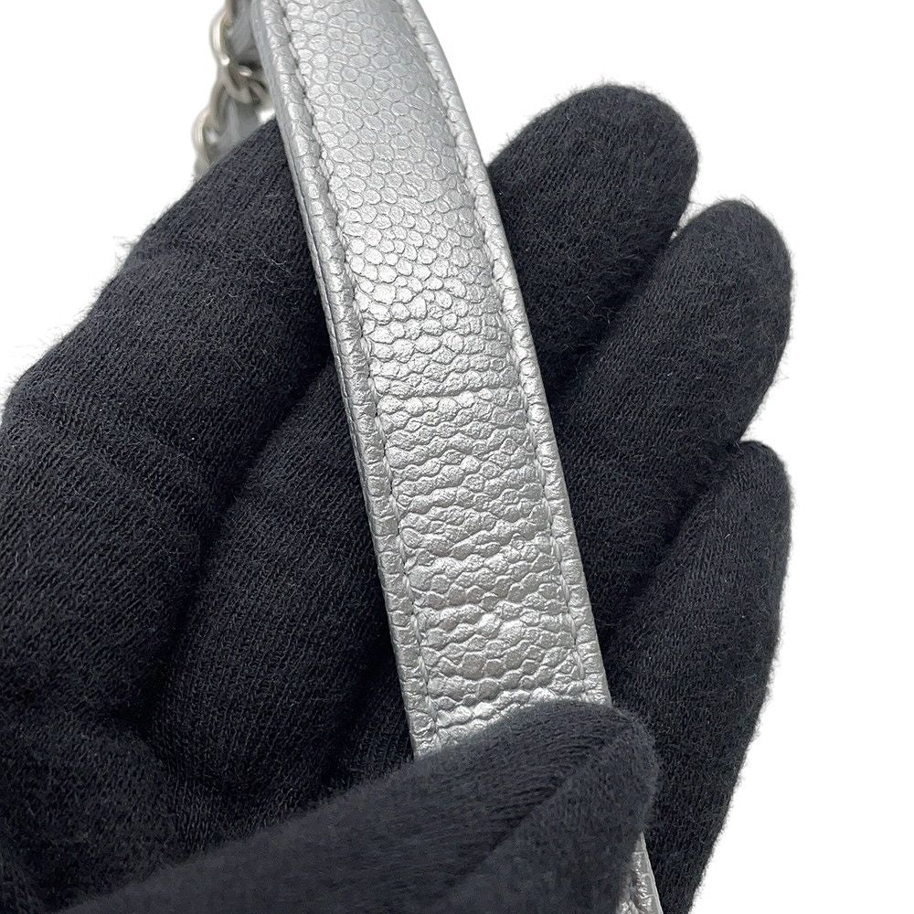 Chanel Handbag CC Logo Coco Handle Quilted Xxs Caviar Leather 2-Way — view 9