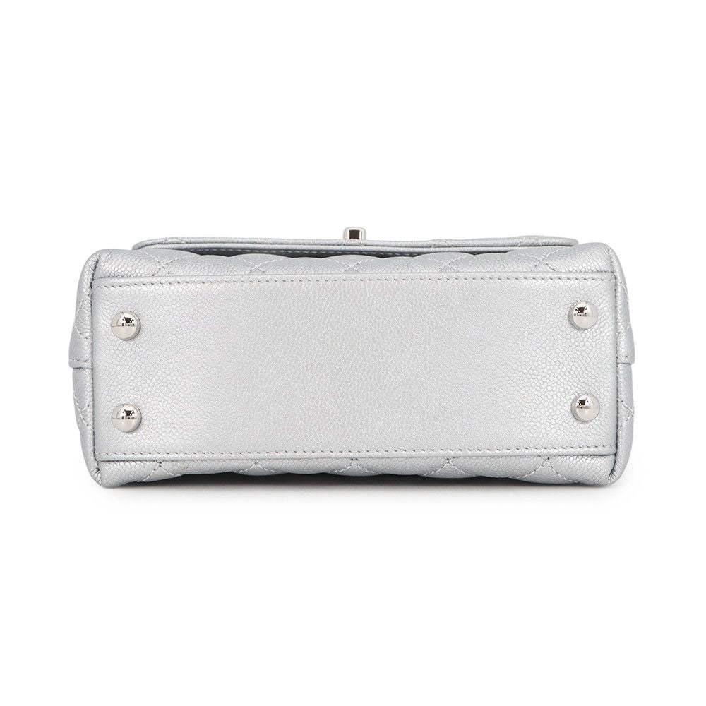 Chanel Handbag CC Logo Coco Handle Quilted Xxs Caviar Leather 2-Way — view 3