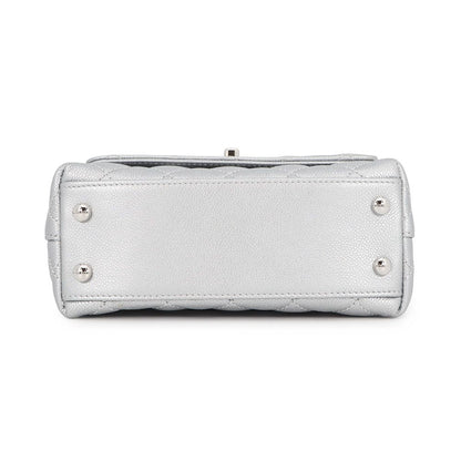 Chanel Handbag CC Logo Coco Handle Quilted Xxs Caviar Leather 2-Way — view 3