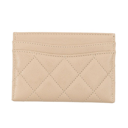 Chanel Card Case Classic Quilted CC Logo Caviar Leather Constant — view 3