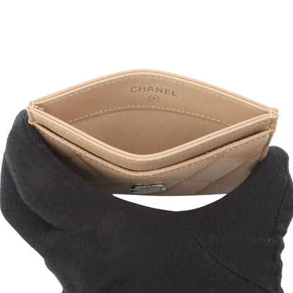Chanel Card Case Classic Quilted CC Logo Caviar Leather Constant — view 4