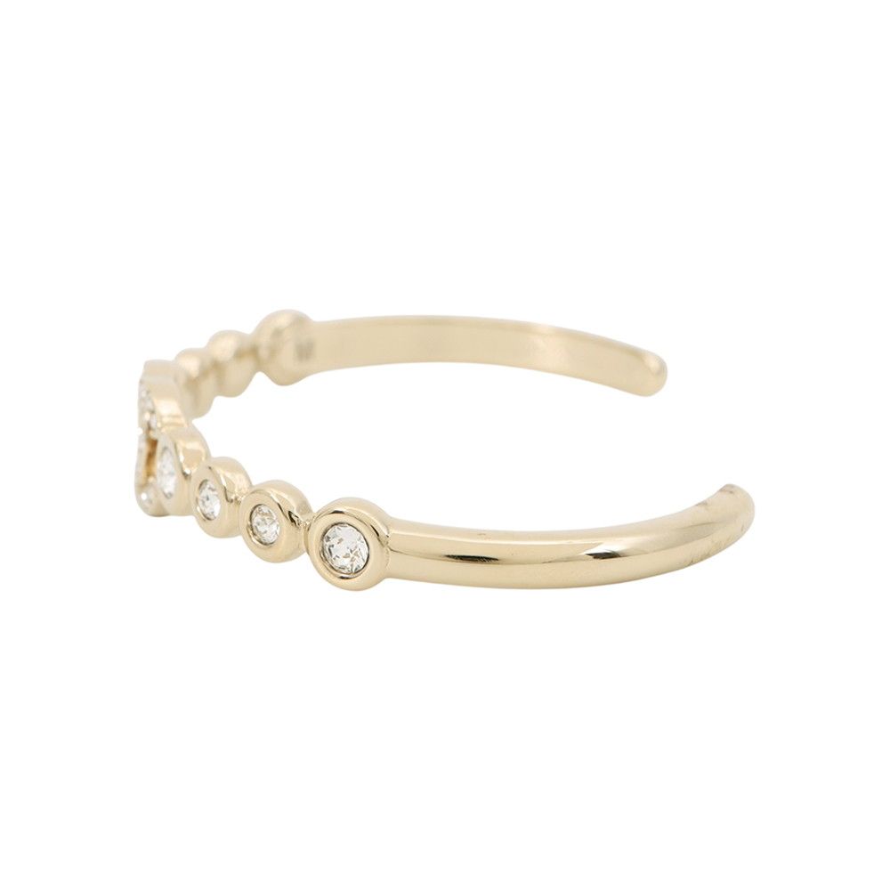 Chanel Bangle CC Logo Rhinestone M Bracelet — view 2