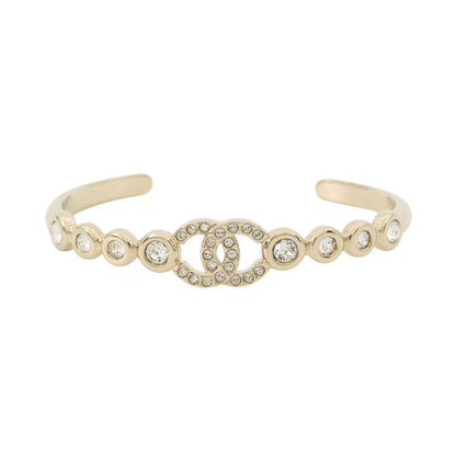 Chanel Bangle CC Logo Rhinestone M Bracelet