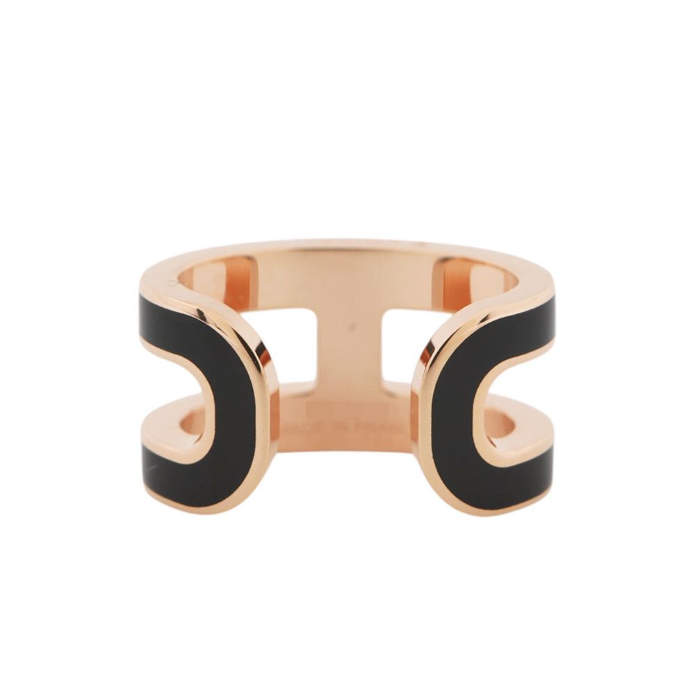 Hermes Pop Black Pink Gold Earring — view 3