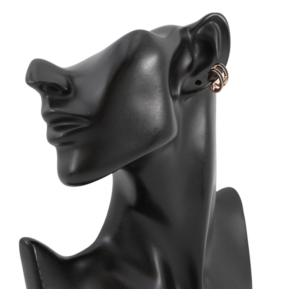 Hermes Pop Black Pink Gold Earring — view 4