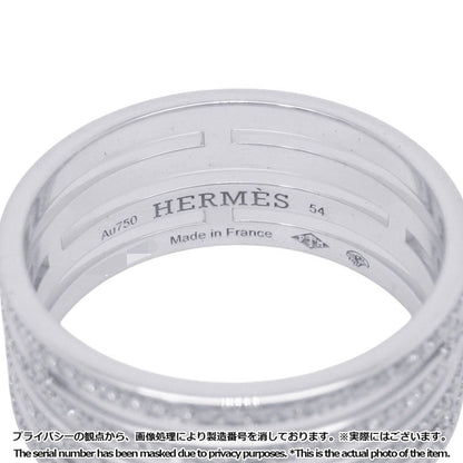 Hermes Ring Arianne GM Wedding Diamond Total 18k White Gold — view 8