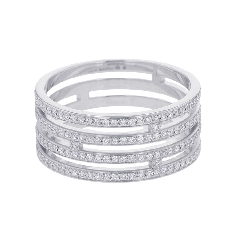 Hermes Ring Arianne GM Wedding Diamond Total 18k White Gold — view 3