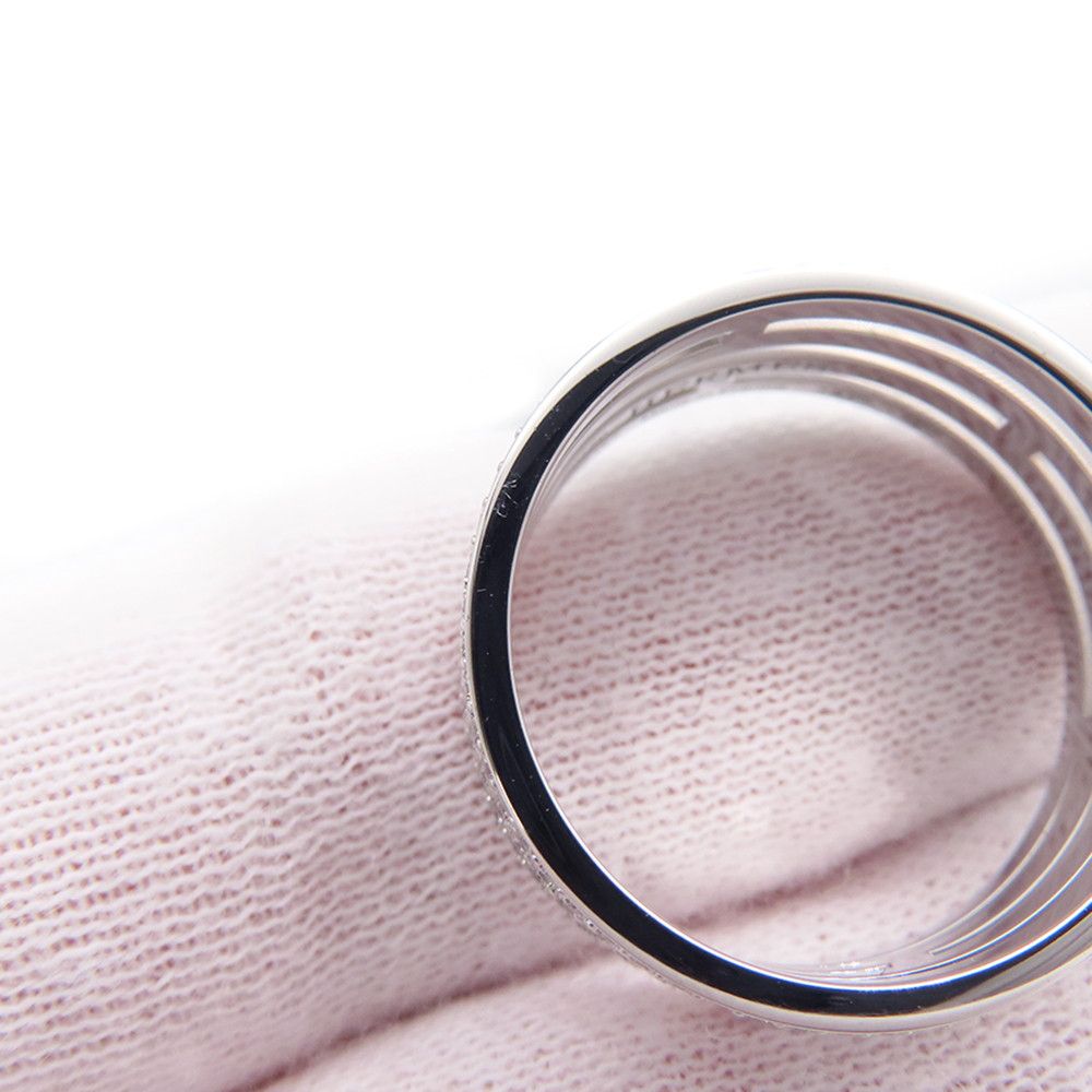 Hermes Ring Arianne GM Wedding Diamond Total 18k White Gold — view 5