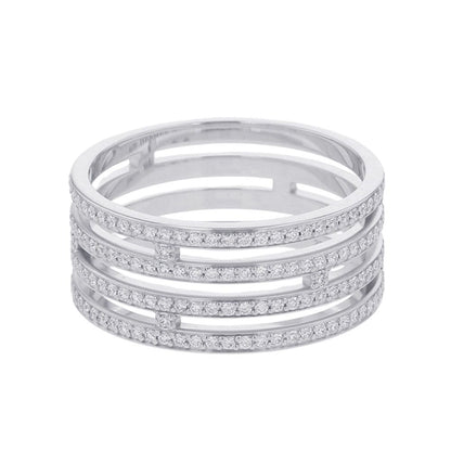 Hermes Ring Arianne GM Wedding Diamond Total 18k White Gold — view 2