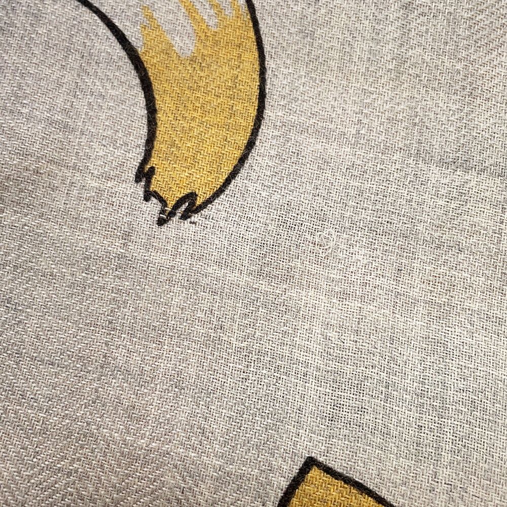 Hermes Shawl Carre 140 Geant les Leopards Cashmere Silk Scarf — view 3