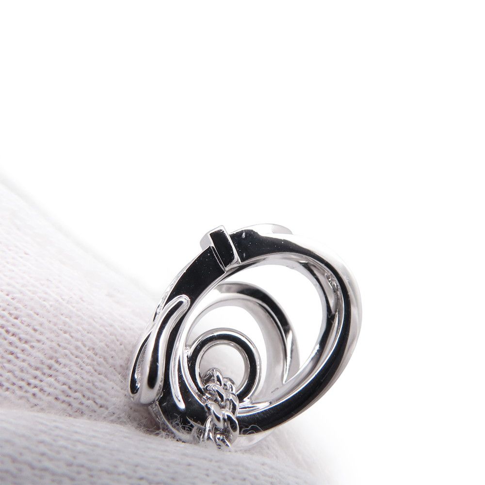 Hermes Necklace Etriviere Pendant Diamond Total 18k White Gold 42 — view 6