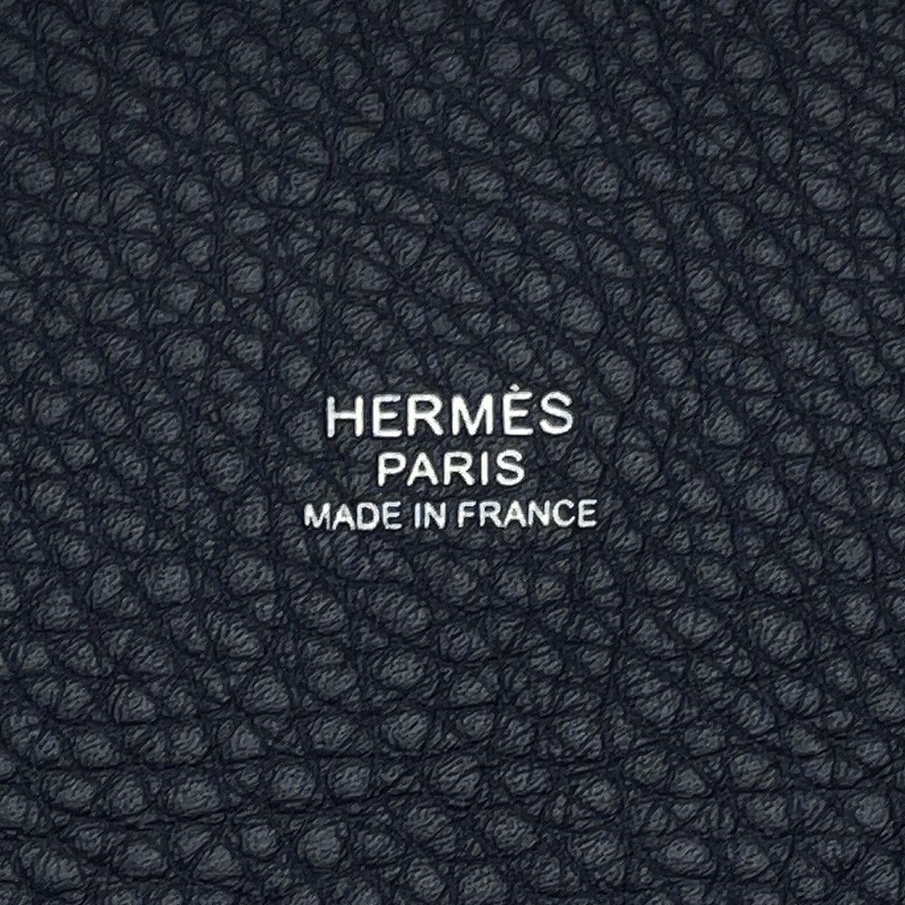 Hermes Handbag Picotin Lock PM Canvas Silver Taurillon Clemence — view 6
