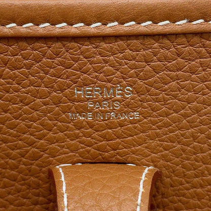 Hermes Shoulder Bag Evelyne 3 23 Gold Silver Taurillon Clemence — view 5