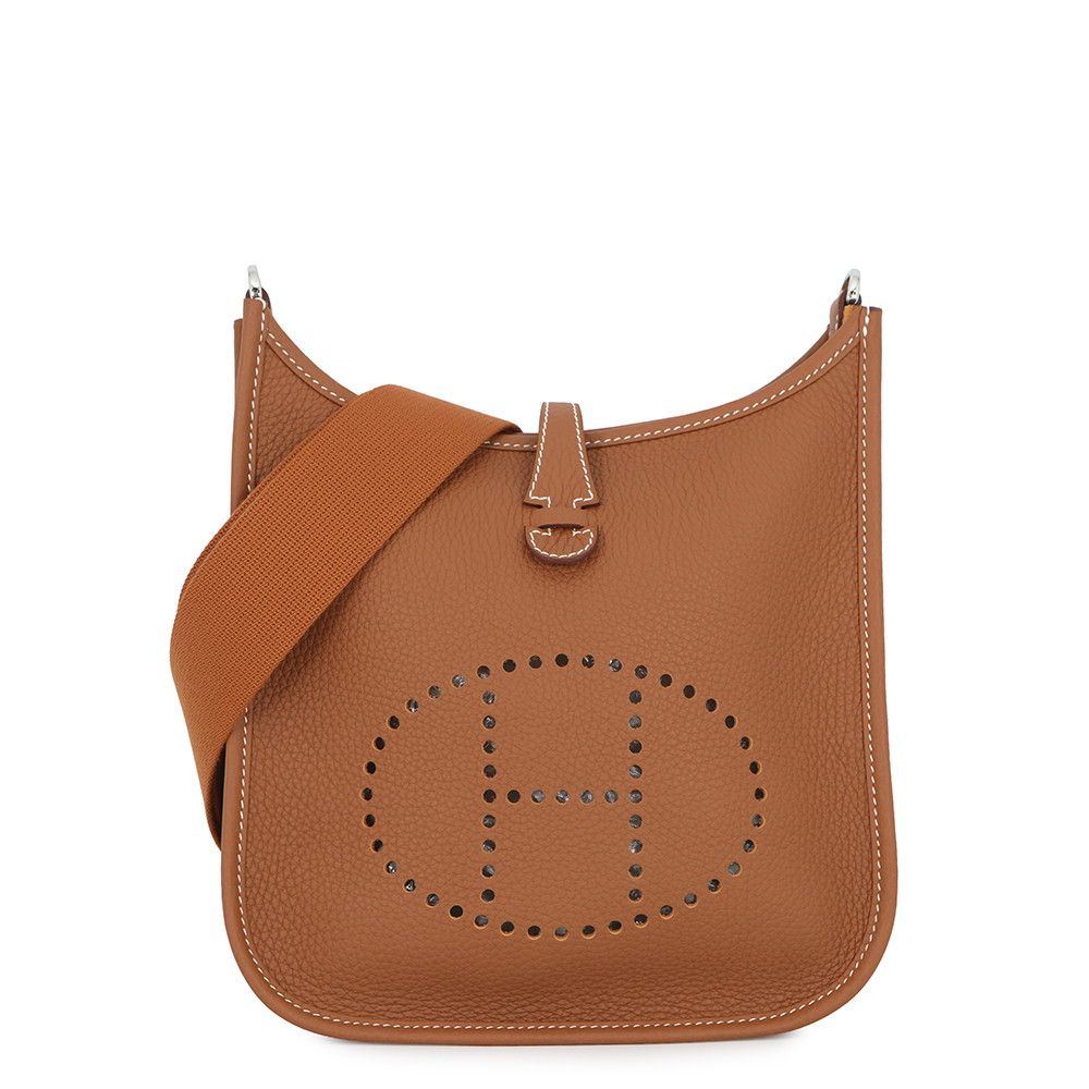 Hermes Shoulder Bag Evelyne 3 23 Gold Silver Taurillon Clemence