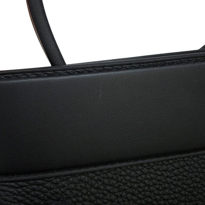 Hermes Handbag Medallion Black Silver Togo Swift 2-Way — view 8