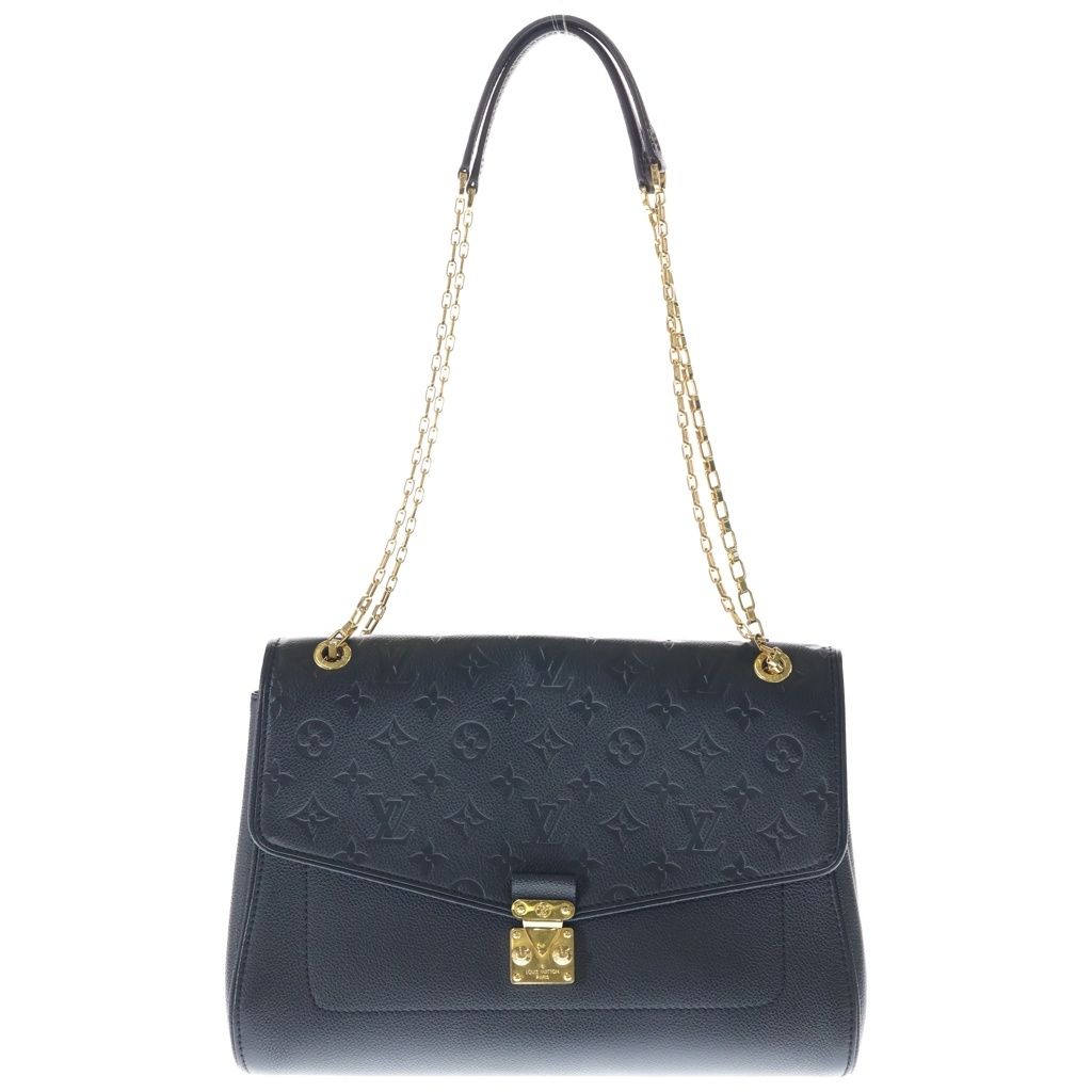 Louis Vuitton Monogram Empreinte Saint Germain Shoulder Bag Black Leather