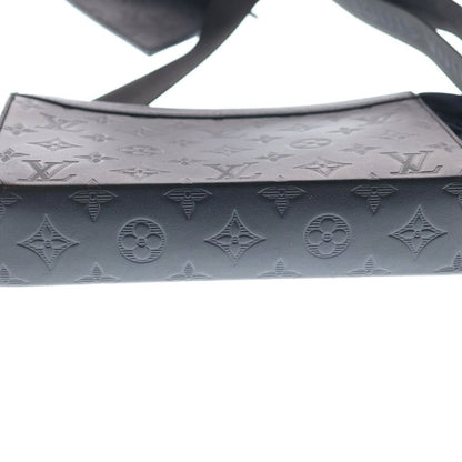 Louis Vuitton Monogram Shadow Gaston Wearable Wallet Shoulder Bag Black Leather — view 4