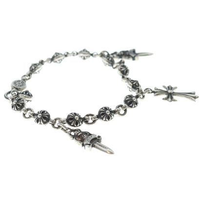 Chrome Hearts No1 Ball 1 Cross 5 Daga Tiny CH Motif Bracelet Silver — view 3