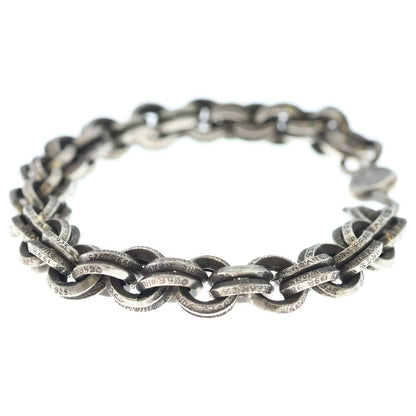 Chrome Hearts 2 Double B Ring Bracelet Silver — view 3
