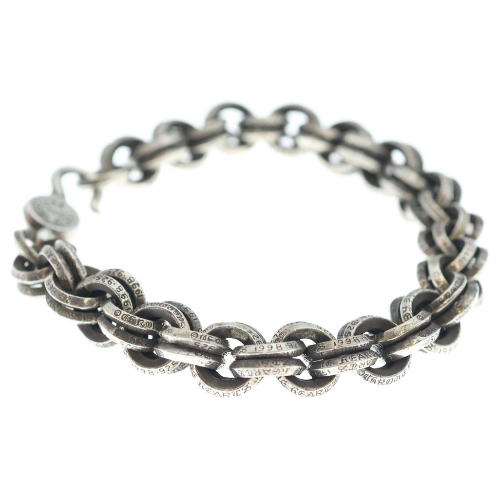 Chrome Hearts 2 Double B Ring Bracelet Silver — view 4