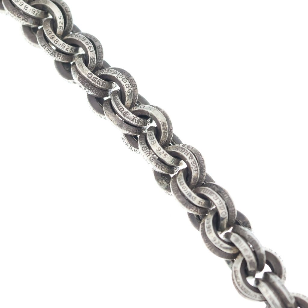 Chrome Hearts 2 Double B Ring Bracelet Silver — view 5