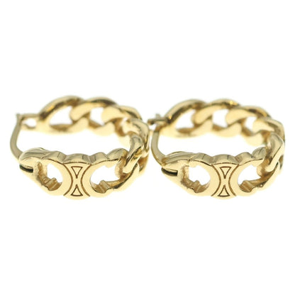 Celine Trinoff Gourmette Small Hoop Earrings Gold — view 4