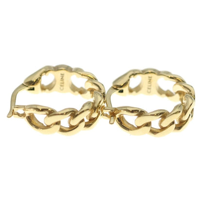 Celine Trinoff Gourmette Small Hoop Earrings Gold — view 3