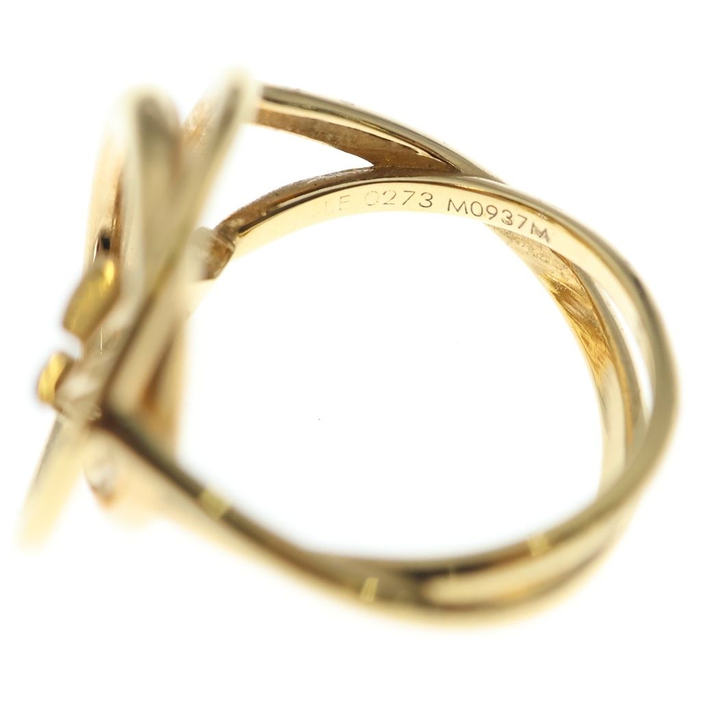 Louis Vuitton Bijou Fleur e Scarf Ring Gold — view 6