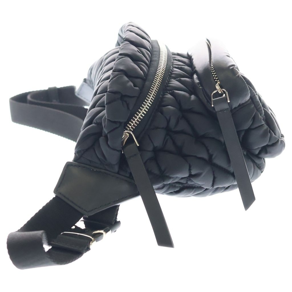 Moncler Felicie Quilted Nylon Waist Shoulder Bag Black — view 3