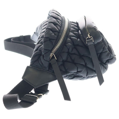 Moncler Felicie Quilted Nylon Waist Shoulder Bag Black — view 3