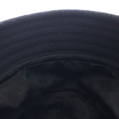 Chrome Hearts Cashmere Bucket Hat CH Logo Scroll Label Patch Black — view 6