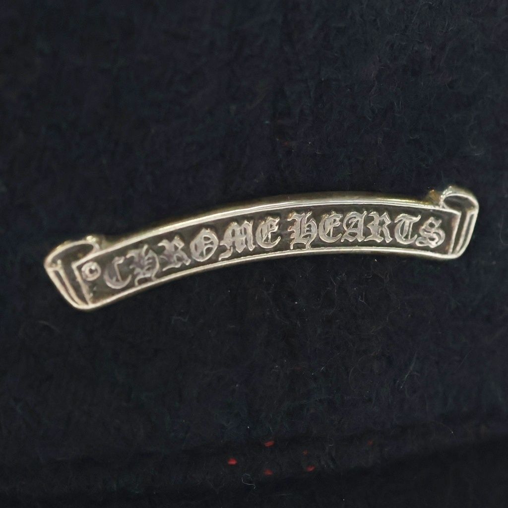Chrome Hearts Cashmere Bucket Hat CH Logo Scroll Label Patch Black — view 5