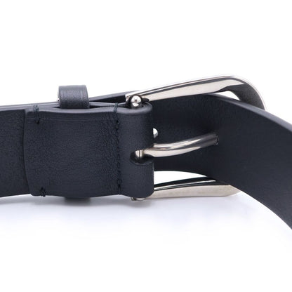 Balenciaga Suit Belt Calfskin Antique Style Leather Logo Plate Buckle Black — view 5