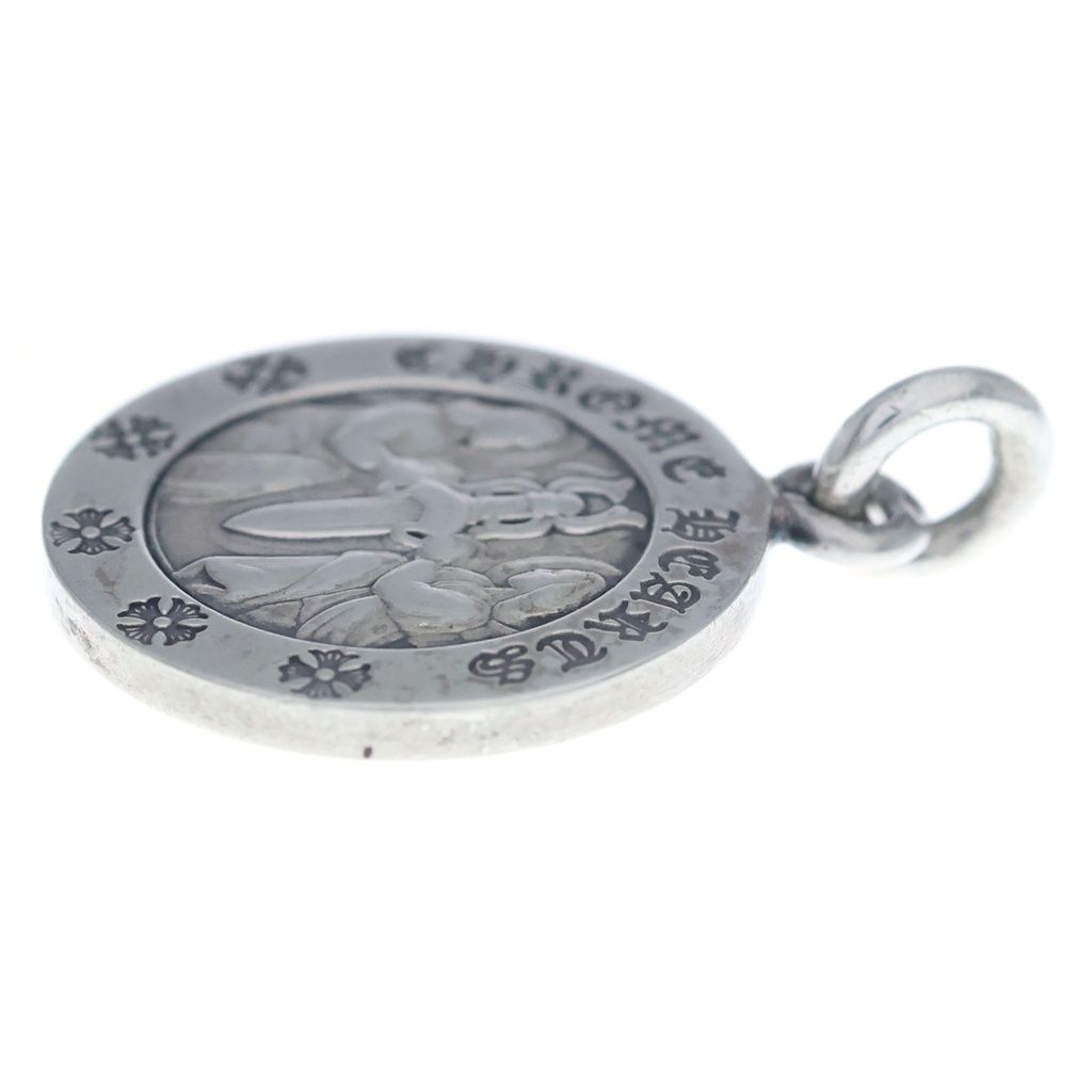 Chrome Hearts Chrm Angl Mdl V2 Angel Medal Charm Pendant Silver — view 4