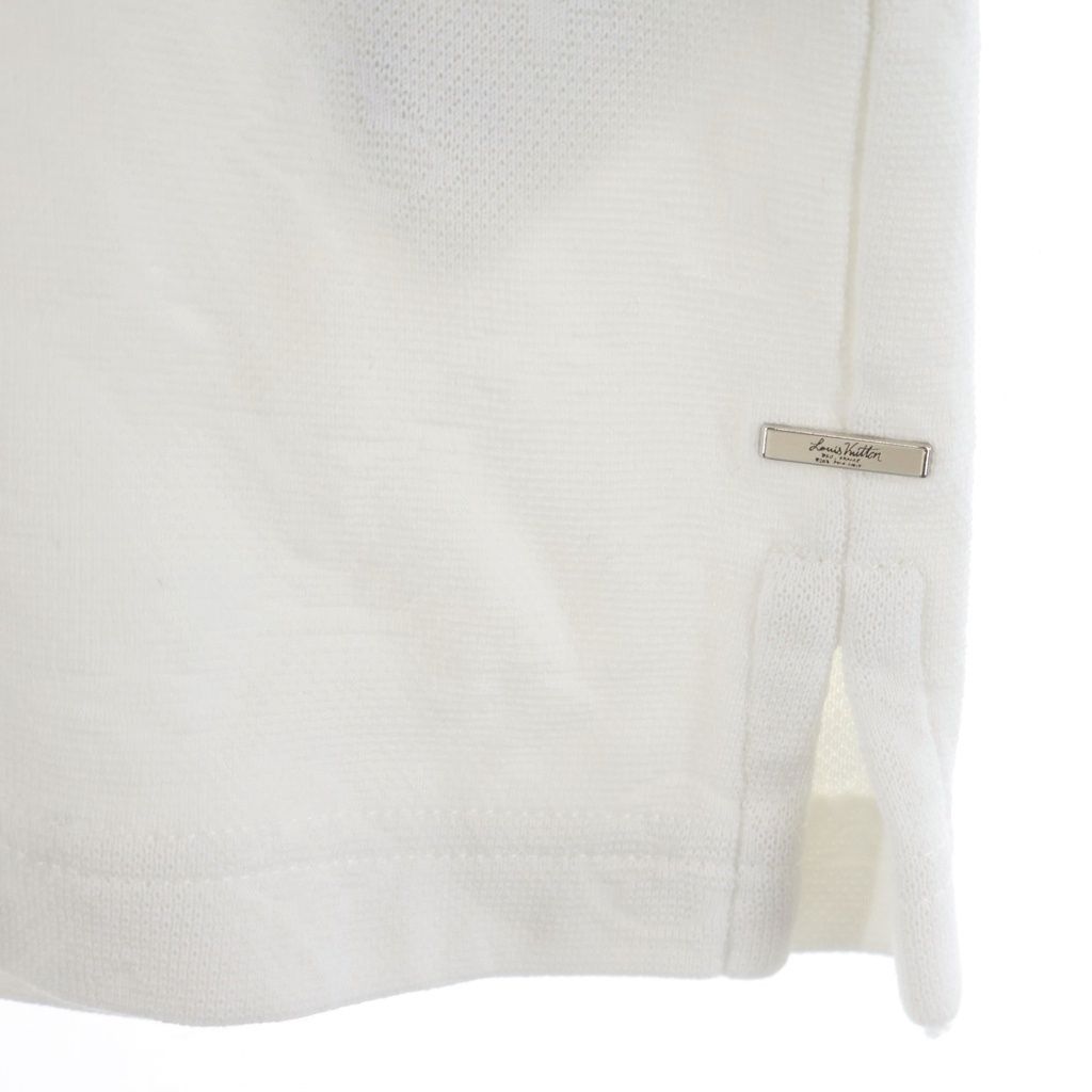 Louis Vuitton Pocket Monogram Jacquard Crew Neck Short Sleeve T-Shirt White — view 5