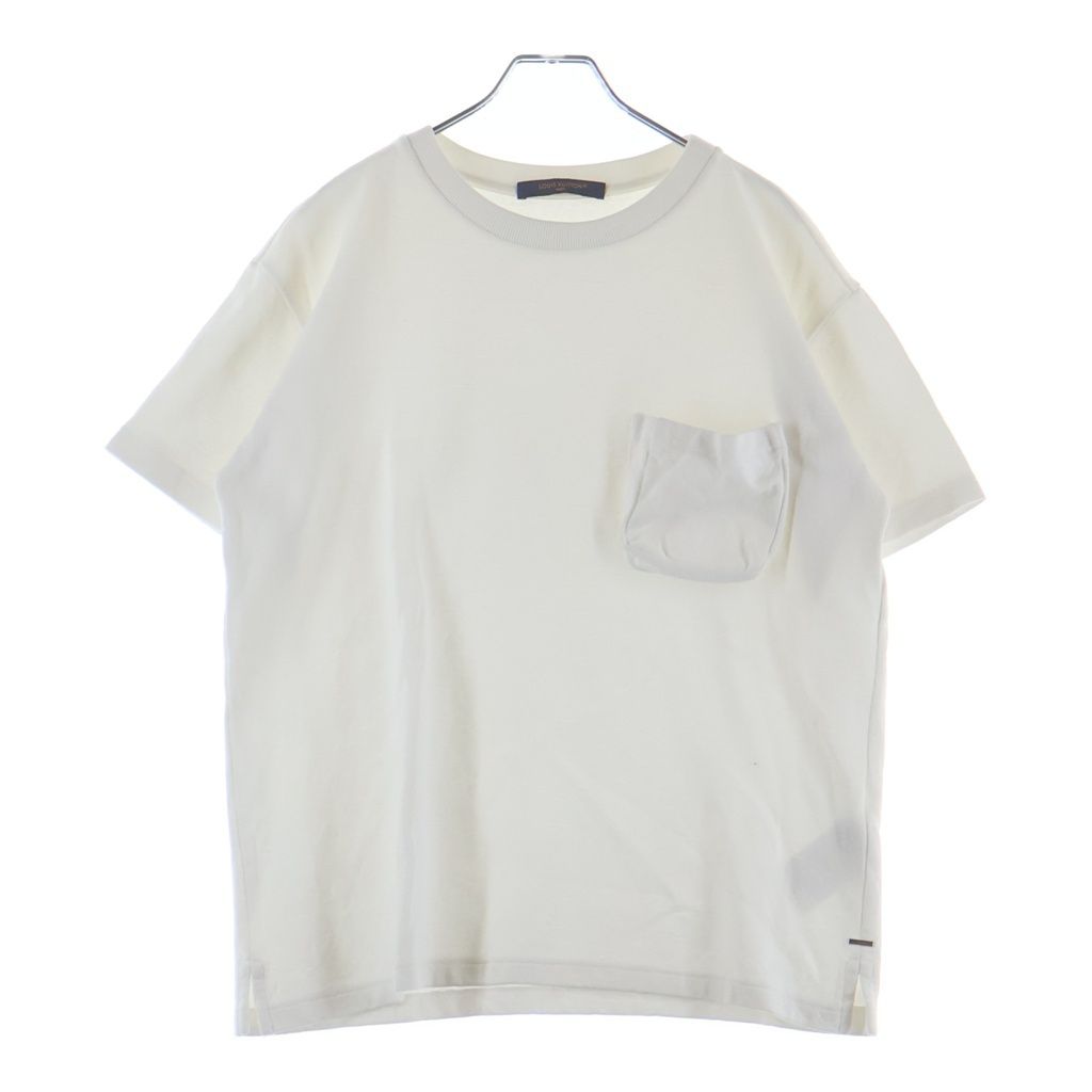Louis Vuitton Pocket Monogram Jacquard Crew Neck Short Sleeve T-Shirt White