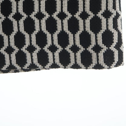 Gucci All Over Jacquard Monochrome Optical Tweed Knit Skirt Black — view 5