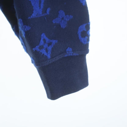Louis Vuitton Full Monogram Jacquard Crew Neck Pullover Sweatshirt Blue — view 5