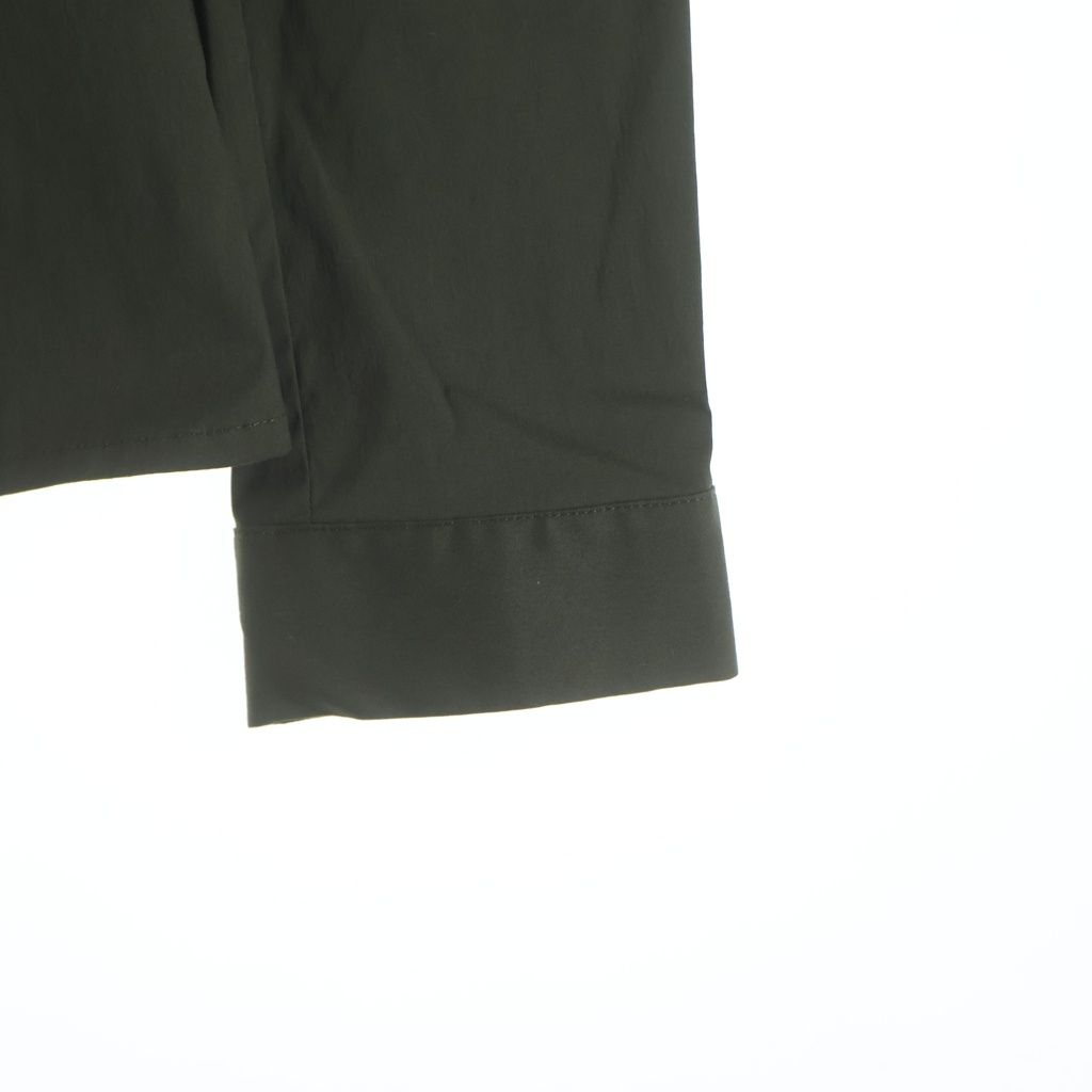 Prada Lace Decoration Stretch Long Sleeve Shirt Khaki — view 6