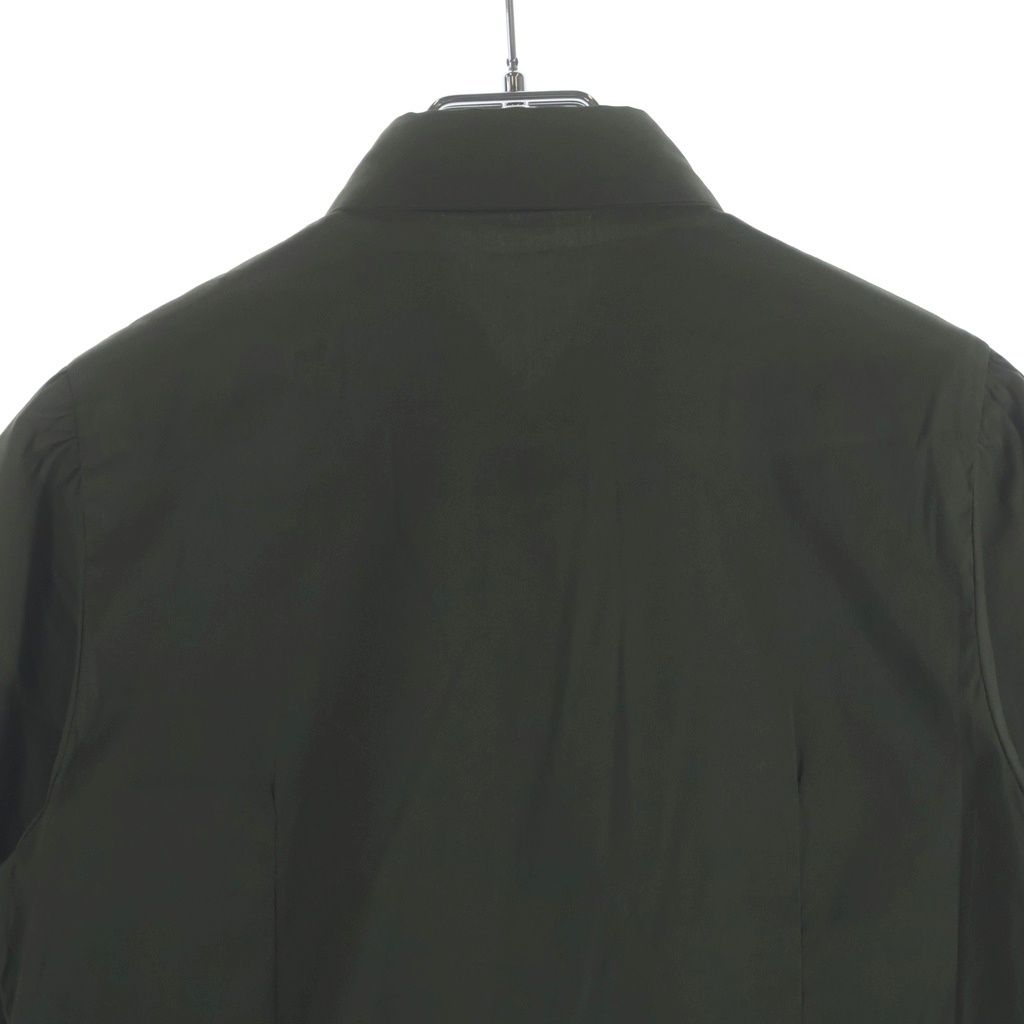 Prada Lace Decoration Stretch Long Sleeve Shirt Khaki — view 4